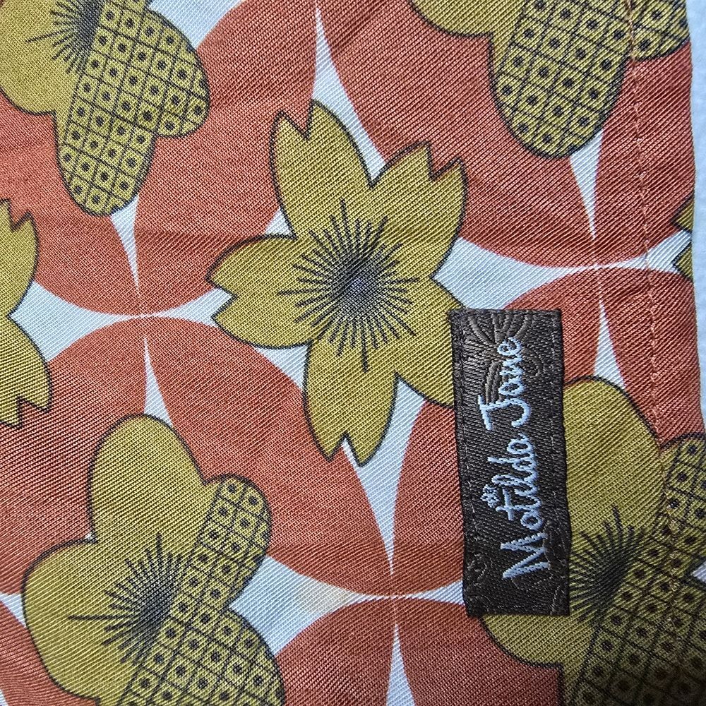 Matilda Jane Women's Floral Dress Size Medium Rust, Olive, cream - Picture 15 of 16